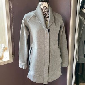 Lululemon radiant jacket heathered light grey.